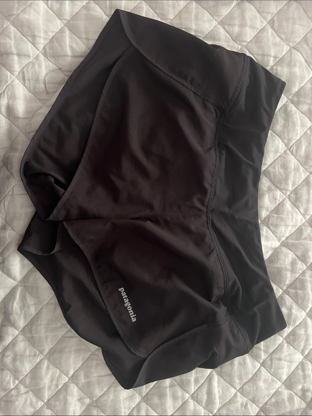 Patagonia Black Women's Athletic Shorts with Logo